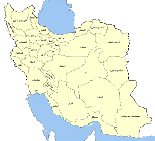 نقشه ایران