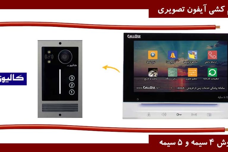 سیم کشی آیفون تصویری